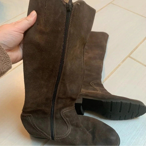 Sofft Brown Knee High Leather  Boots 9.5 - Picture 2 of 8